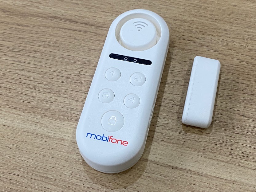 Thiết bị cảnh báo mở cửa mHome chống trộm cảnh báo mở cửa cổng quán cafe cửa cuốn ban công nhà kho nhà trạm văn phòng thông minh chính hãng Mobifone