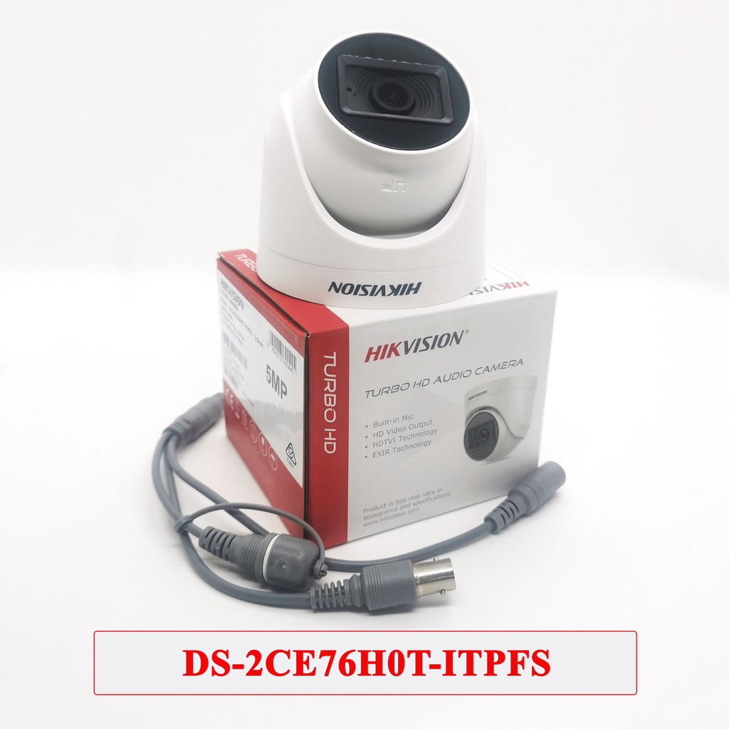Bộ camera giám sát HIKVISION 4 mắt siêu nét 5MP 2560x1944 mic thu âm quan sát an ninh ban đêm kèm đầy đủ phụ kiện lắp đặt