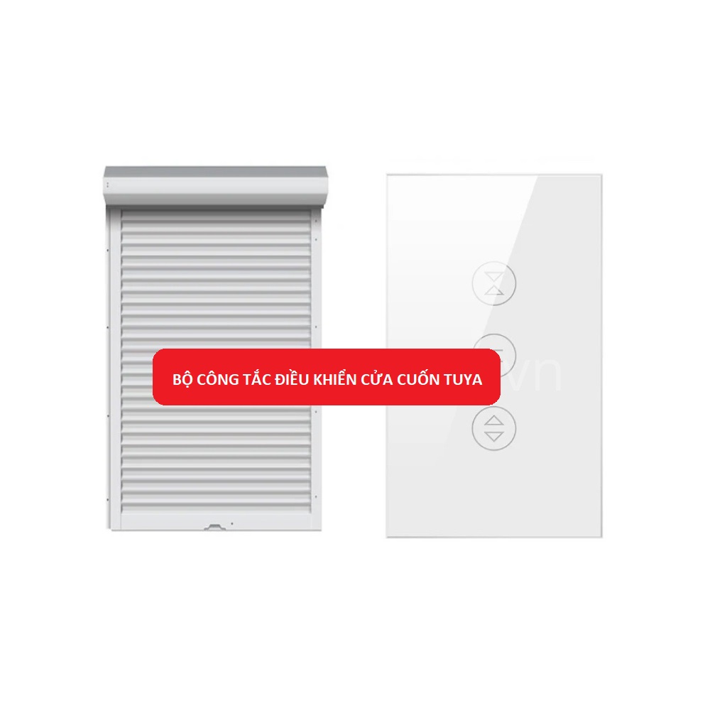 Bộ Công Tắc Điều Khiển Cửa Cuốn Qua Điện Thoại TUYA Wifi Từ Xa Bằng App Giọng nói Cài Đặt Hẹn Giờ Smart Life Cao Cấp