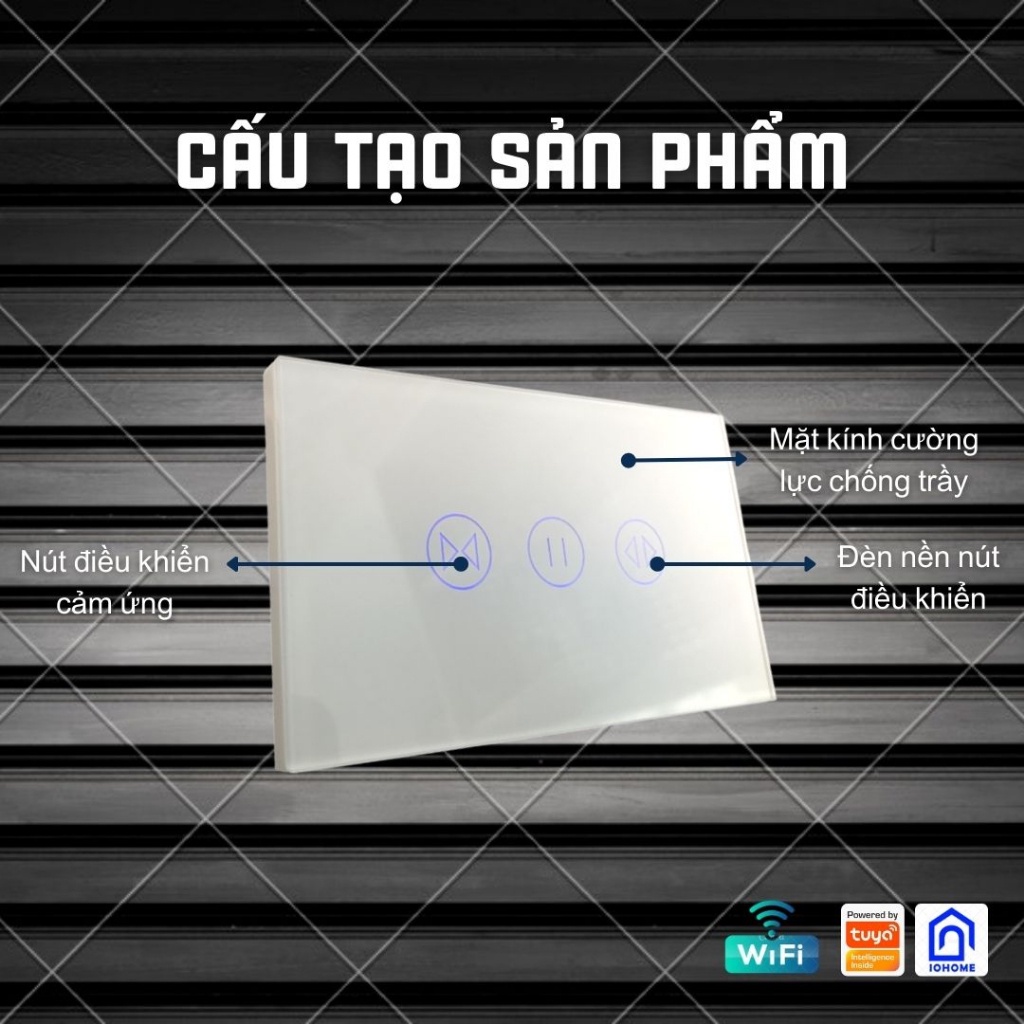 Bộ Công Tắc Điều Khiển Cửa Cuốn Qua Điện Thoại TUYA Wifi Từ Xa Bằng App Giọng nói Cài Đặt Hẹn Giờ Smart Life Cao Cấp