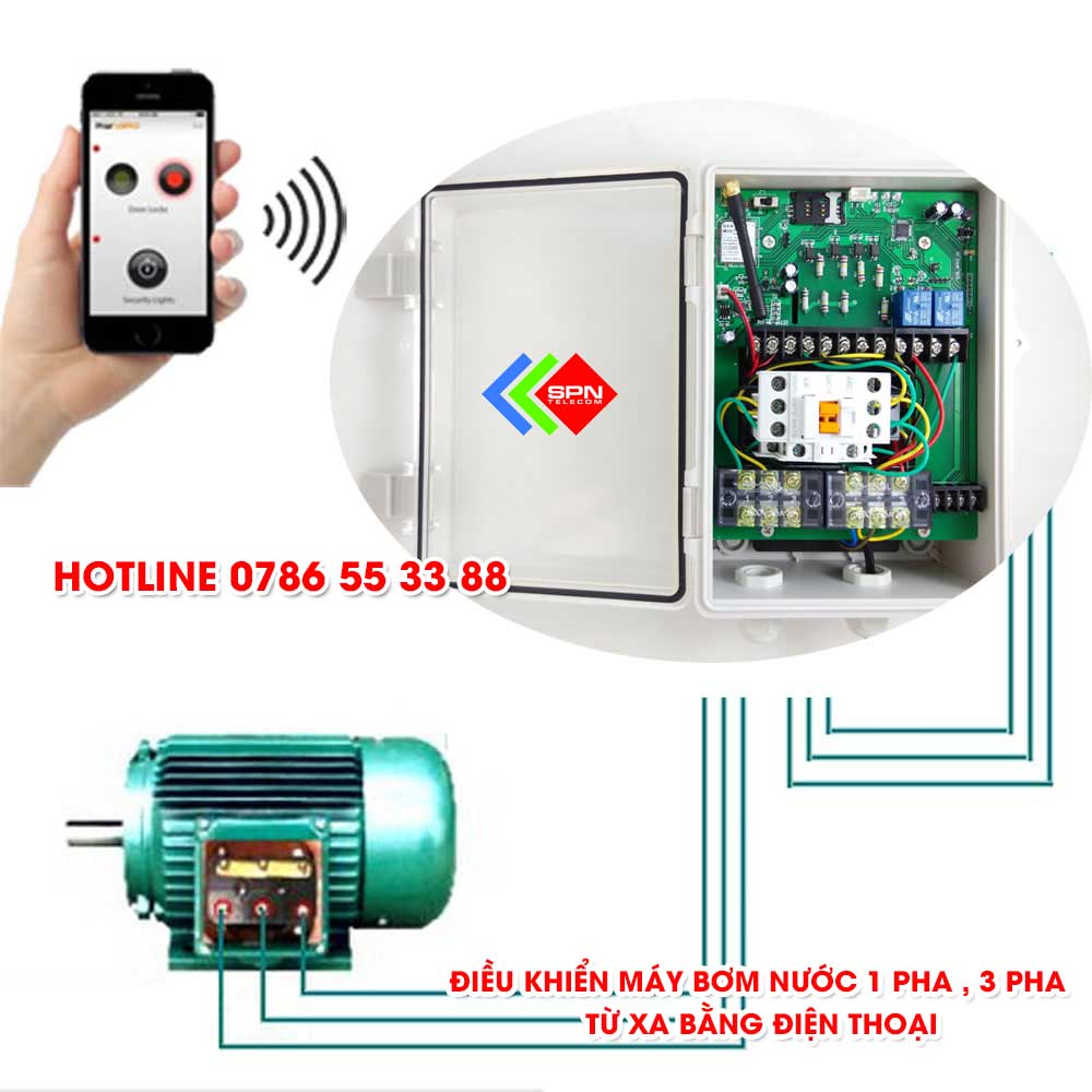 Điều Khiển Máy Bơm Nước Từ Xa Bằng Điện Thoại