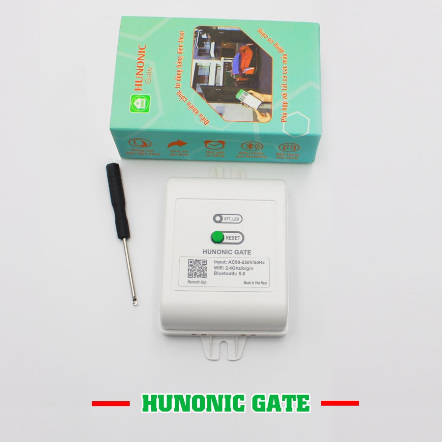 Bộ điều khiển cổng tự động HUNONIC GATE wifi bluetooth theo dõi đóng mở cổng cửa từ xa qua điện thoại