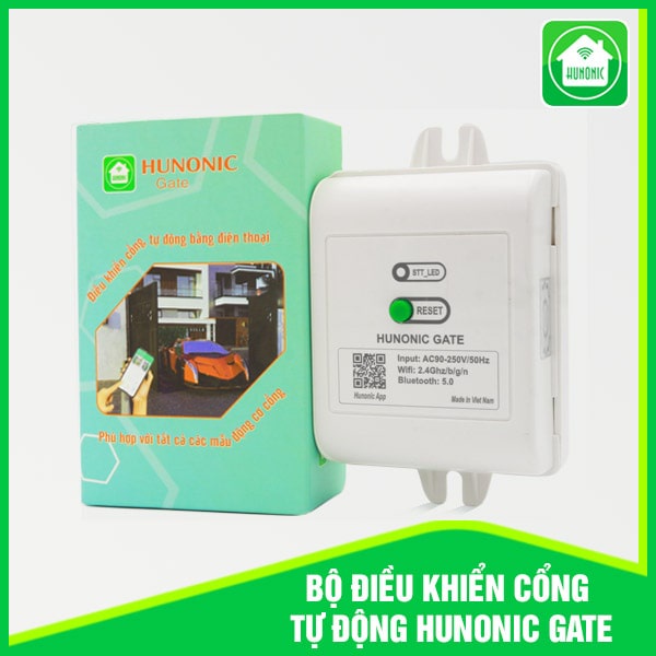 Bộ điều khiển cổng tự động HUNONIC GATE wifi bluetooth theo dõi đóng mở cổng cửa từ xa qua điện thoại