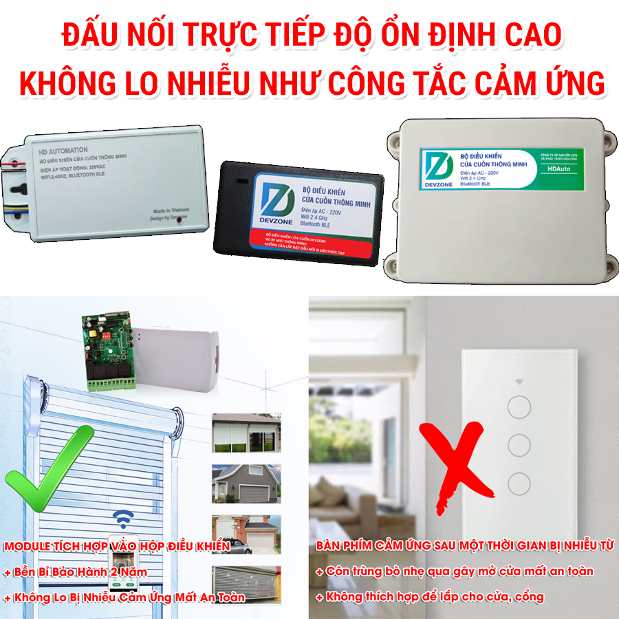 Điều Khiển Đóng Mở Cửa Cuốn Bằng Điện Thoại Thông Minh