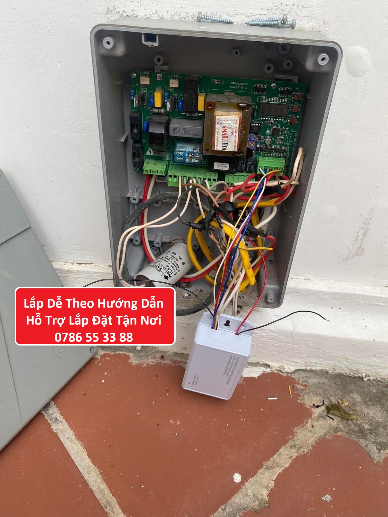 Bộ điều khiển đóng mở cổng tự động từ xa qua điện thoại thông minh DEVZONE HD Mini Wifi các loại động cơ tay đòn motor âm sàn cửa lùa xếp