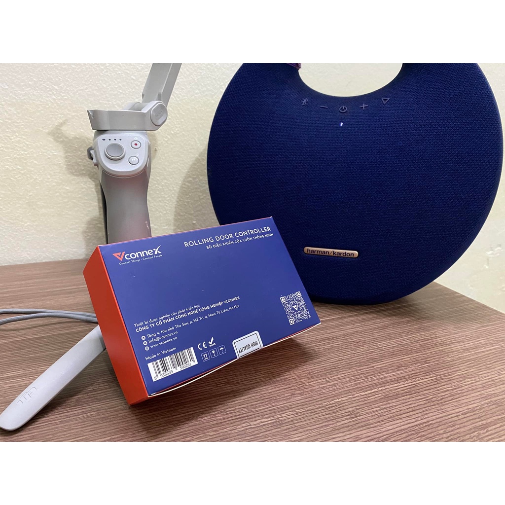 Bộ điều khiển đóng mở cửa cuốn bằng điện thoại thông minh VCONNEX wifi cảnh báo theo dõi cửa cổng từ xa cao cấp