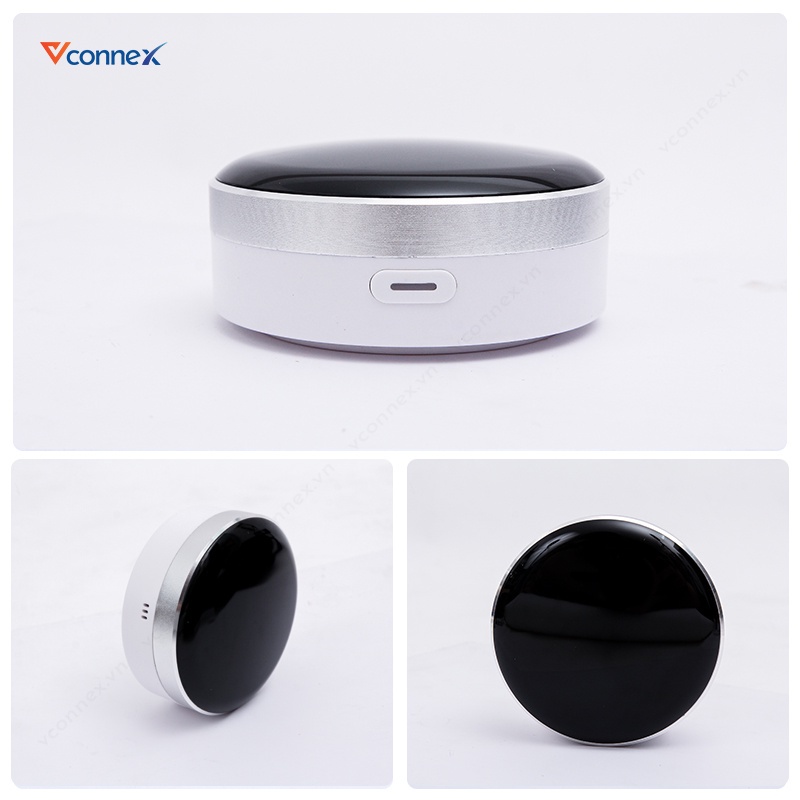 Bộ điều khiển hồng ngoại thông minh wifi VCONNEX bật tắt điều hòa tivi quạt thiết bị từ xa qua điện thoại