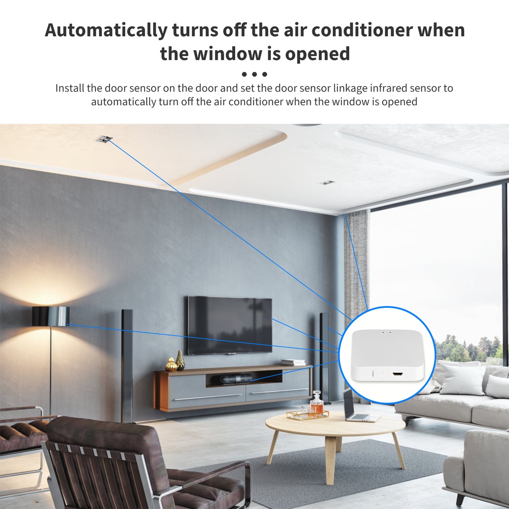 Bộ Điều Khiển Trung Tâm Hub Gateway TUYA Zigbee Bluetooth Kết Nối Lên Tới 200 Thiết Bị Nhà Thông Minh Smart Home Bản Quốc Tế