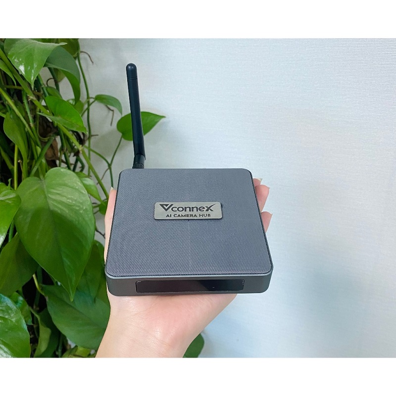 Bộ HUB Camera AI thông minh VCONNEX phân biệt người và vật tương thích HIKVISION DAHUA kết nối điều khiển 6 Cam H.264 cao cấp