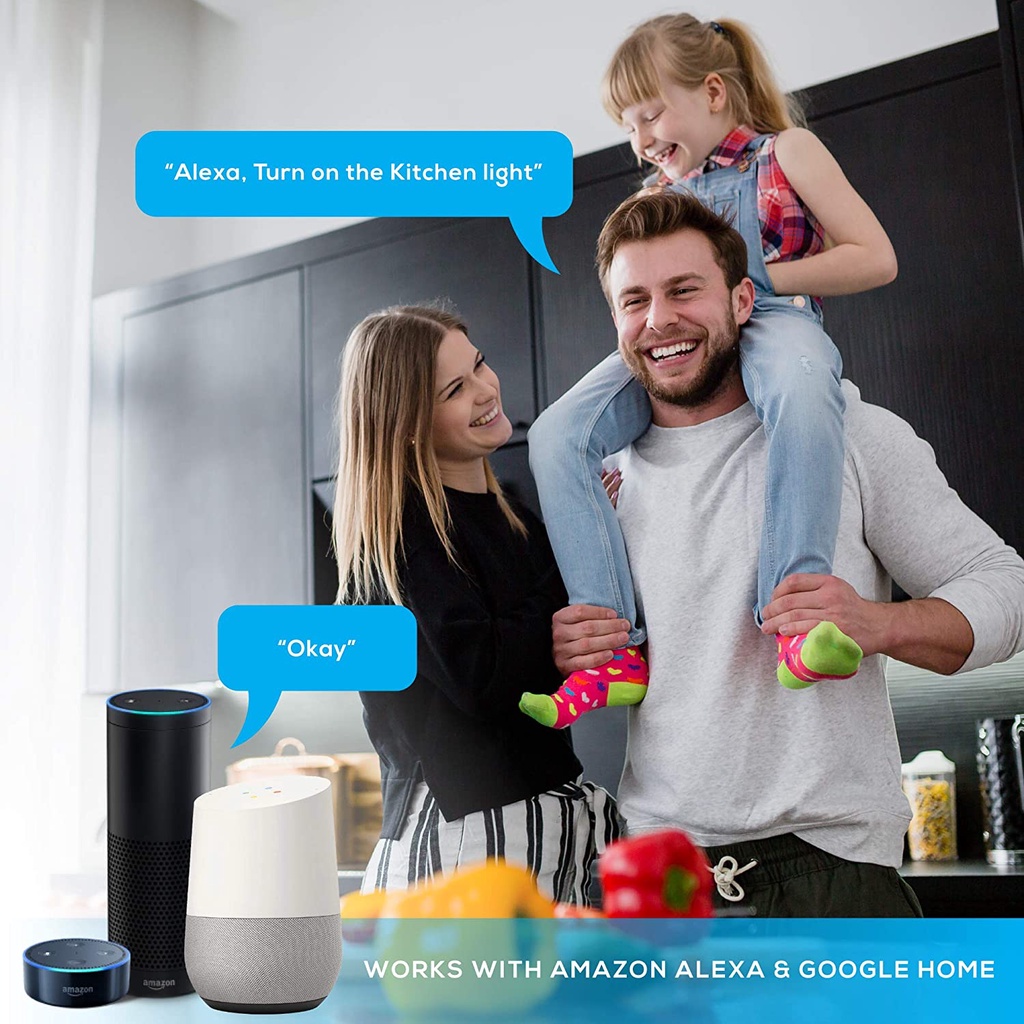 Bóng Đèn Thông Minh Wifi TUYA 9W Nhiều Màu Ấm Lạnh Đa Sắc Nháy Theo Nhịp Nhạc Điều Khiển Bật Tắt Từ Xa Qua Điện Thoại