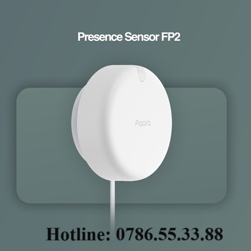 Cảm biến hiện diện AQARA Zigbee Homekit Apple chuyên lắp bật tắt đèn tự động phòng ngủ nhà vệ sinh phòng khách model FP1/FP2 cao cấp.