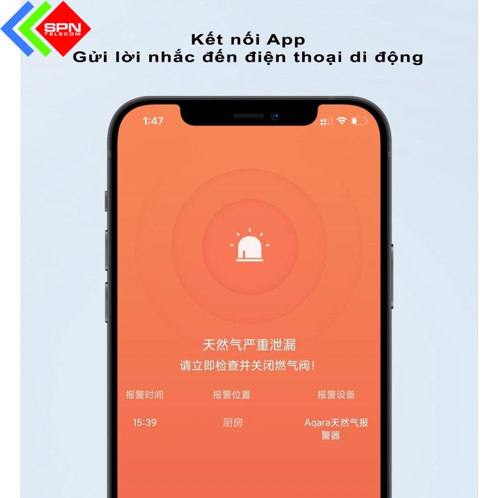 Cảm biến khói AQARA cảnh báo cháy nổ rò rỉ khí gas kết nối thiết bị qua BLE Zigbee App Apple Homekit Aqara Home Mi Home quốc tế