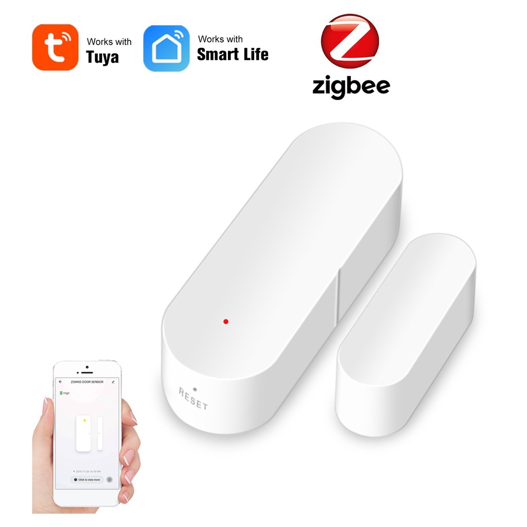 Cảm Biến Phát Hiện Đóng Mở Cửa Ngăn Kéo Két Thông Minh TUYA Wifi Zigbee Tạo Kịch Bản Nhà Thông Minh Tự Động