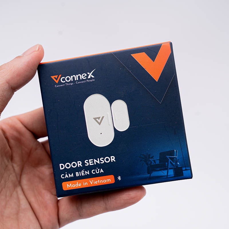 Cảm Biến Phát Hiện Đóng Mở Cửa VCONNEX Zigbee báo động tạo kịch bản nhà thông minh từ xa qua điện thoại