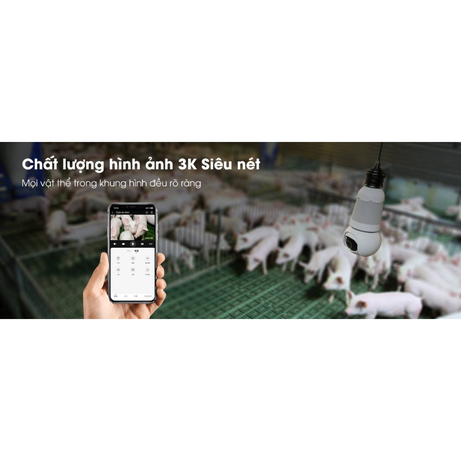 Camera bóng đèn IMOU wifi Bulb Cam IPC-S6DP 2K 3Mp 3K 5Mp quay quét 360 độ có màu ban đêm đàm thoại 2 chiều phát hiện xe cộ