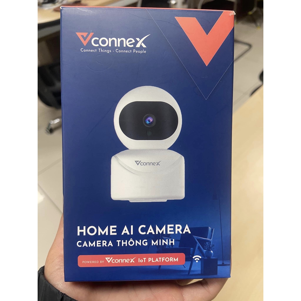 Camera thông minh VCONNEX AI wifi phát hiện chuyển động đàm thoại 2 chiều giám sát theo dõi điều khiển thiết bị smart home cao cấp