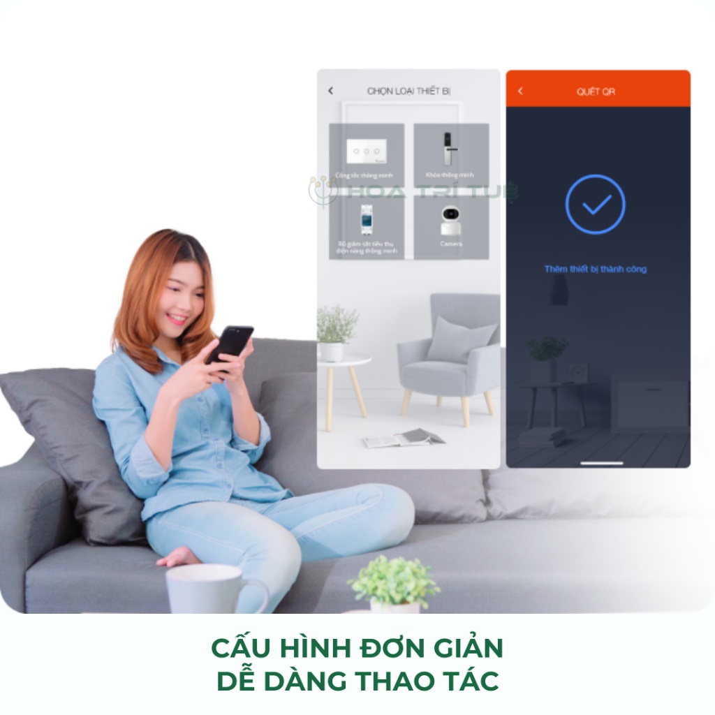 Camera thông minh VCONNEX AI wifi phát hiện chuyển động đàm thoại 2 chiều giám sát theo dõi điều khiển thiết bị smart home cao cấp