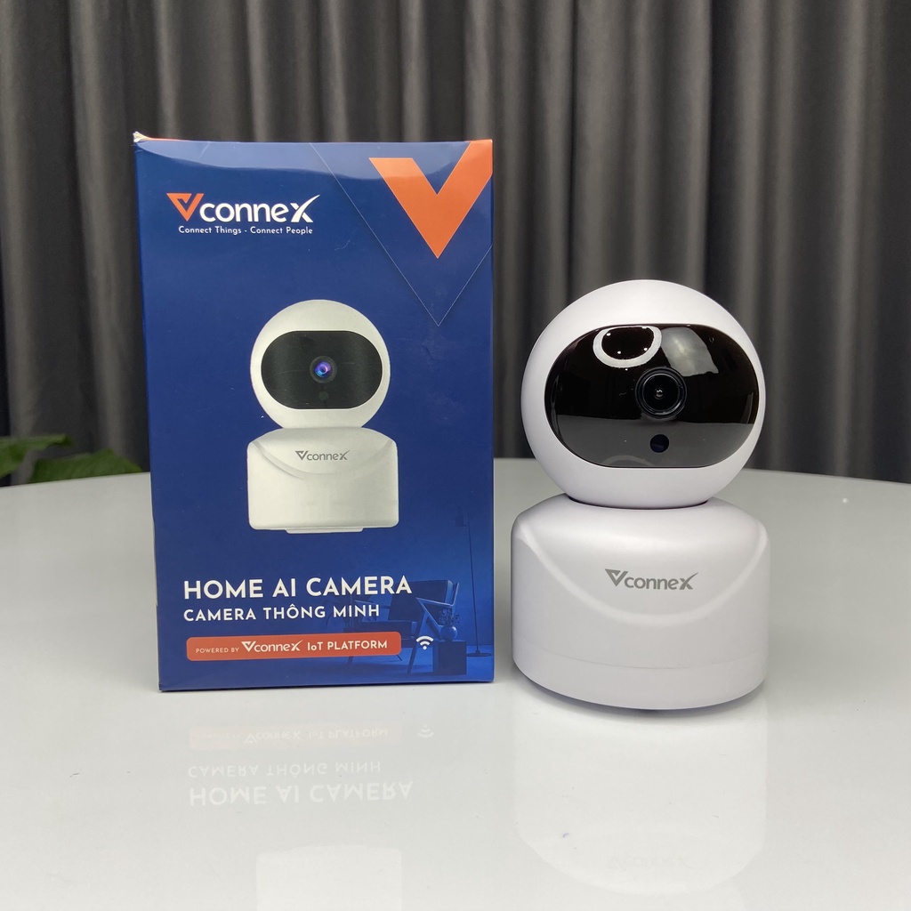 Camera thông minh VCONNEX AI wifi phát hiện chuyển động đàm thoại 2 chiều giám sát theo dõi điều khiển thiết bị smart home cao cấp