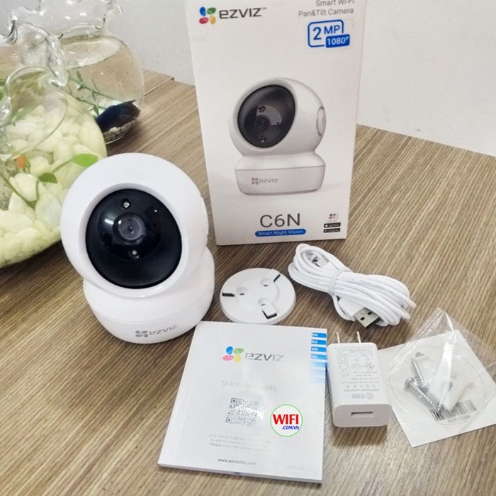 Camera wifi thông minh EZVIZ trong nhà giám sát 360 độ 1080p kết nối app DEVZONE điều khiển smart home từ xa qua điện thoại