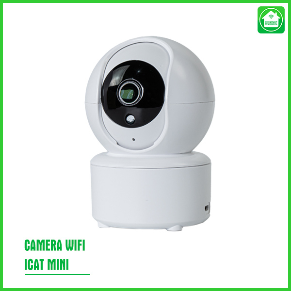 Camera wifi thông minh ICat mini indoor outdoor AI app HUNONIC siêu nét theo dõi điều khiển nhà thông minh từ xa qua điện thoại