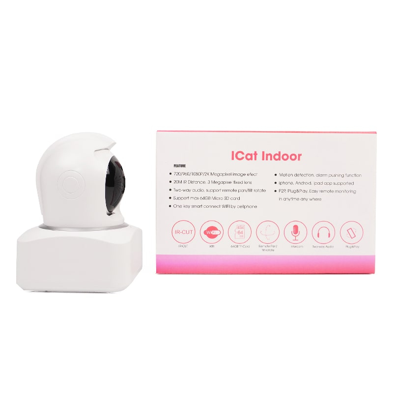 Camera wifi thông minh ICat mini indoor outdoor AI app HUNONIC siêu nét theo dõi điều khiển nhà thông minh từ xa qua điện thoại