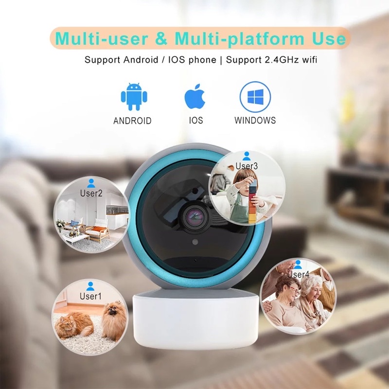 Camera Wifi TUYA Human tracking theo dõi điều khiển nhà thông minh smarthome từ xa qua điện thoại