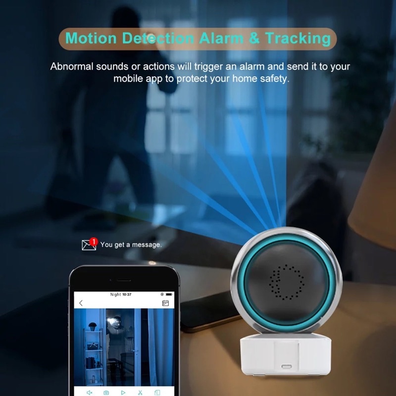 Camera Wifi TUYA Human tracking theo dõi điều khiển nhà thông minh smarthome từ xa qua điện thoại