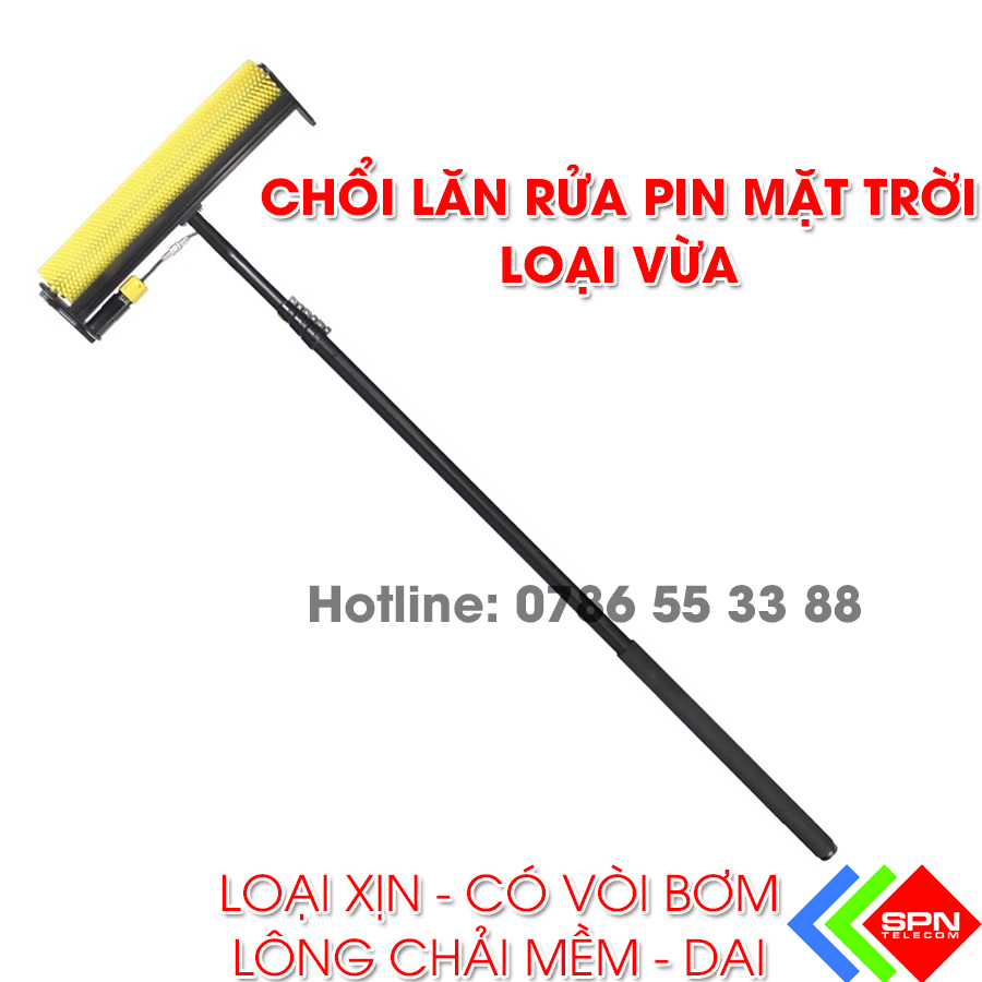 Chổi Rửa Pin Mặt Trời Cao Cấp Thiết Kế Mới Nhất 2021