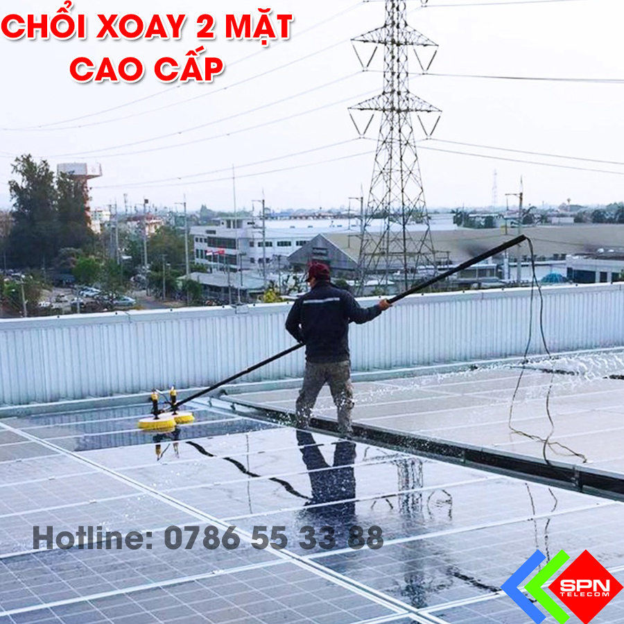 Chổi Rửa Pin Mặt Trời Cao Cấp Thiết Kế Mới Nhất 2021