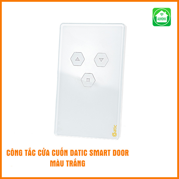 Công tắc cảm ứng thông minh Wifi HUNONIC Datic nút điều khiển bật tắt thiết bị điện bình nóng lạnh đóng mở cửa cuốn cổng tự động từ xa qua điện thoại