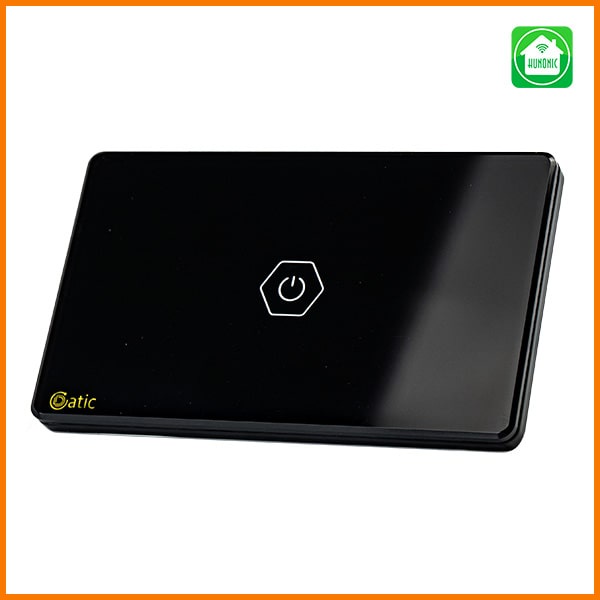 Công tắc cảm ứng thông minh Wifi HUNONIC Datic nút điều khiển bật tắt thiết bị điện bình nóng lạnh đóng mở cửa cuốn cổng tự động từ xa qua điện thoại