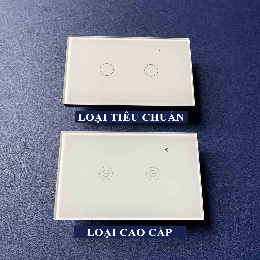 Công Tắc Cảm Ứng Thông Minh Wifi TUYA Hình Chữ Nhật 1-2-3-4 Nút Theo Dõi Điều Khiển Bật Tắt Thiết Bị Từ Xa Qua Điện Thoại