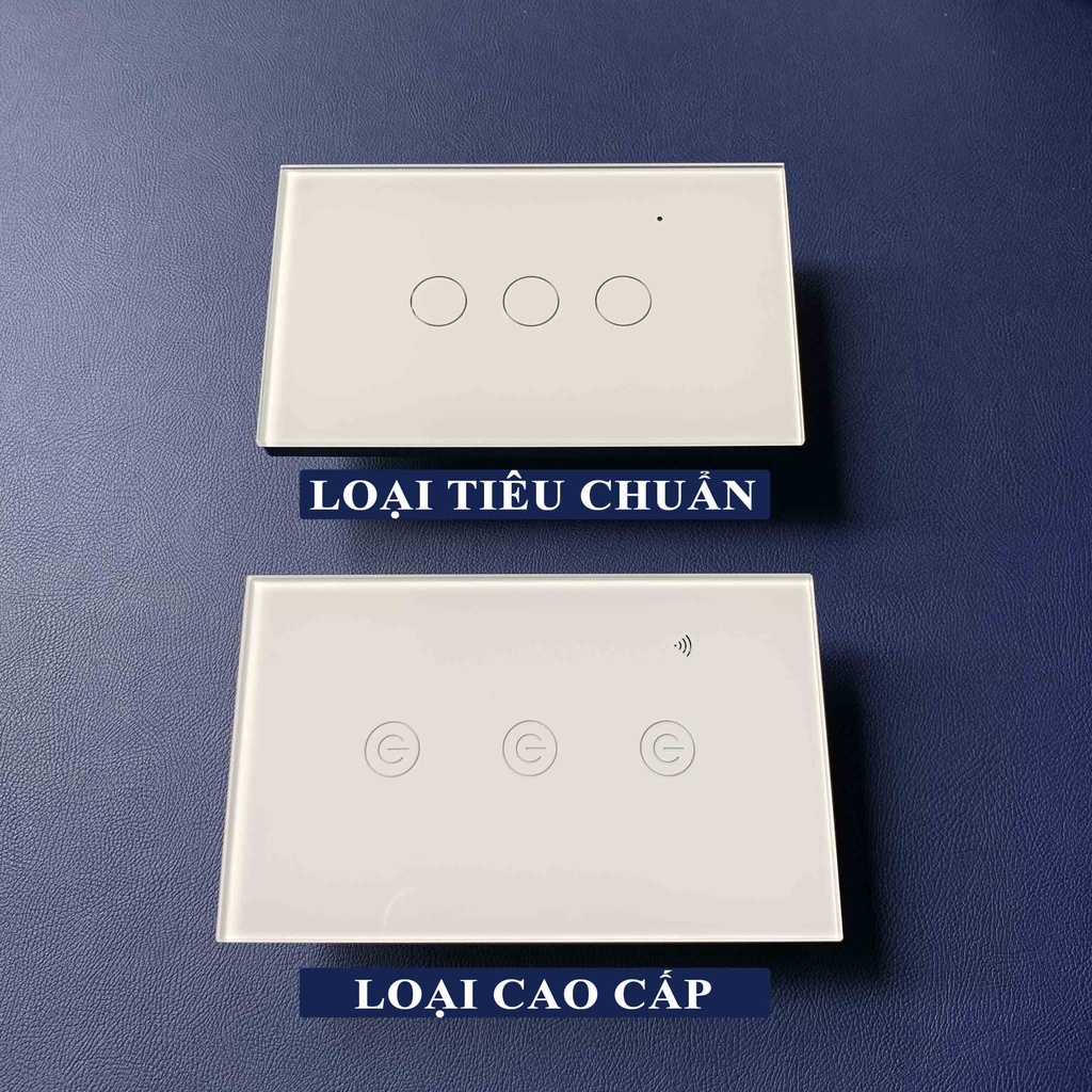 Công Tắc Cảm Ứng Thông Minh Wifi TUYA Hình Chữ Nhật 1-2-3-4 Nút Theo Dõi Điều Khiển Bật Tắt Thiết Bị Từ Xa Qua Điện Thoại