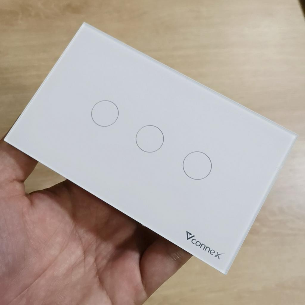 Công tắc cảm ứng thông minh wifi VCONNEX công suất cao 800 2500 W điều khiển bật tắt thiết bị từ xa qua điện thoại