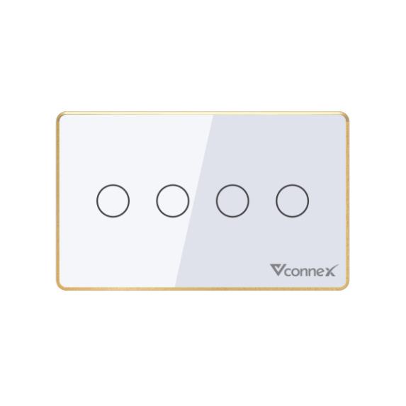 Công tắc cảm ứng thông minh wifi VCONNEX công suất cao 800 2500 W điều khiển bật tắt thiết bị từ xa qua điện thoại