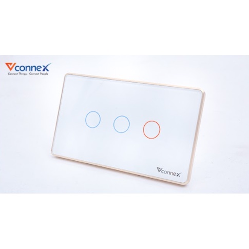 Công tắc cảm ứng thông minh wifi VCONNEX công suất cao 800 2500 W điều khiển bật tắt thiết bị từ xa qua điện thoại