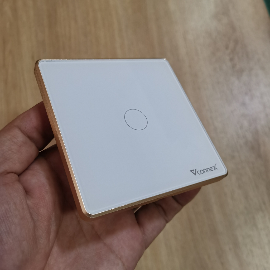 Công tắc cảm ứng thông minh wifi VCONNEX công suất cao 800 2500 W điều khiển bật tắt thiết bị từ xa qua điện thoại