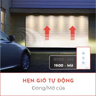 Công tắc cửa cuốn thông minh VCONNEX wifi điều khiển đóng mở cửa cuốn từ xa qua điện thoại