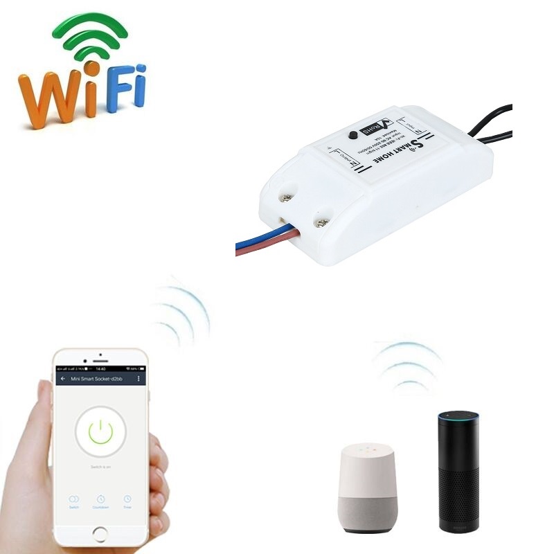 Công Tắc Thông Minh Wifi TUYA Basic theo dõi điều khiển bật tắt thiết bị điện từ xa qua điện thoại