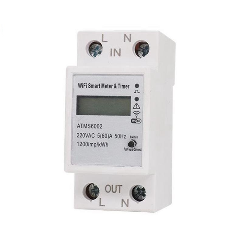 Công Tơ Điện Tử Thông Minh TUYA Wifi ZMAI 90 63A ATMS DIN RAIL đo số điện tiêu thụ cảnh báo bật tắt aptomat từ xa qua điện thoại bản quốc tế