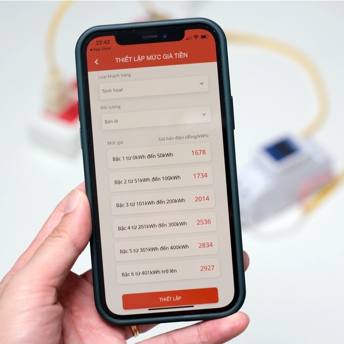Công tơ điện tử thông minh wifi VCONNEX thiết bị giám sát điện năng tiêu thụ tính toán tiền điện theo dõi số điện từ xa qua điện thoại