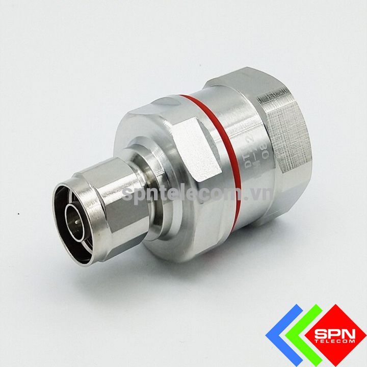 Đầu nối connector cáp feeder kích sóng điện thoại tăng sóng di động chuẩn 4.3/10 7/8 1/2 thẳng vuông N/M Male chính hãng
