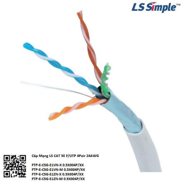 Dây cáp mạng Cat5e UTP LS Vina chính hãng