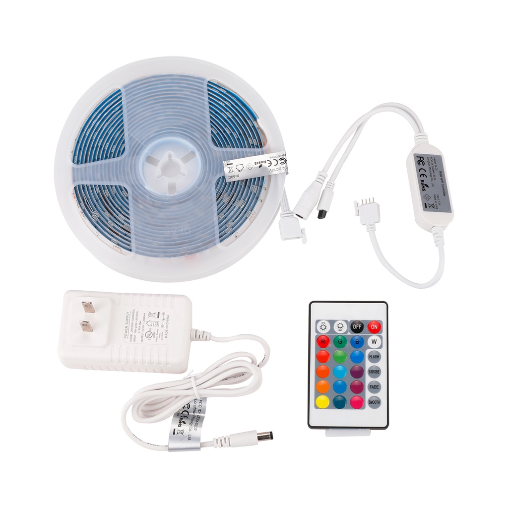 Dây Đèn Led Nháy Theo Nhạc Thông Minh TUYA Wifi Nhiều Màu Trang Trí Điều Khiển Bật Tắt Từ Xa Qua Điện Thoại