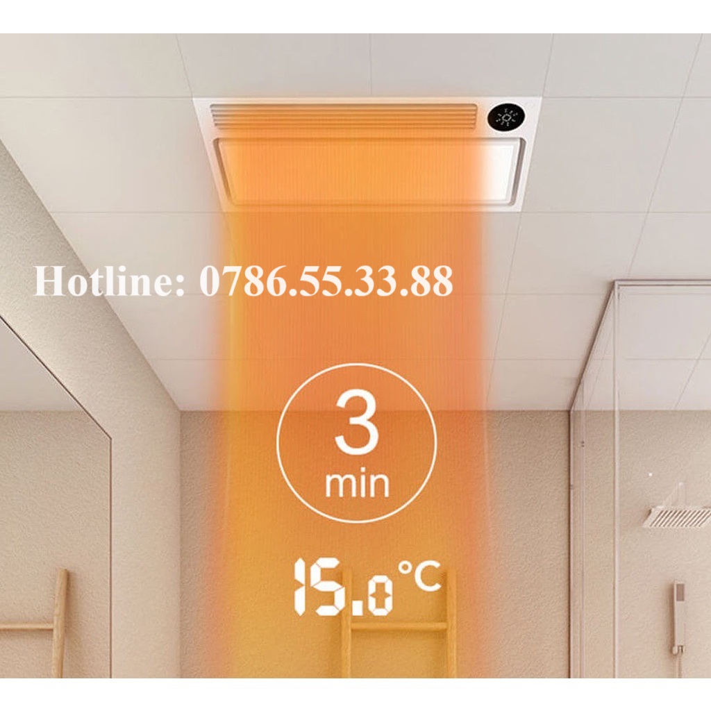 Đèn sưởi nhà tắm Yeelight Smart Bath YLYYB-0010 8 in 1 thông minh điều khiển qua app quốc tế.