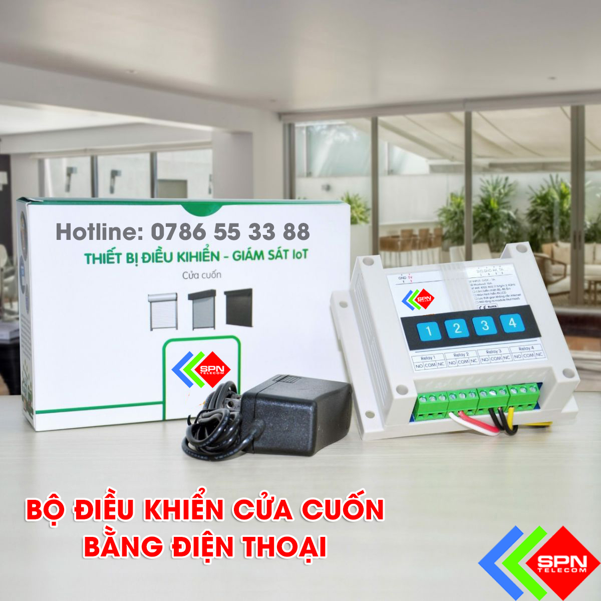 Điều Khiển Đóng Mở Cửa Cuốn Bằng Điện Thoại Thông Minh