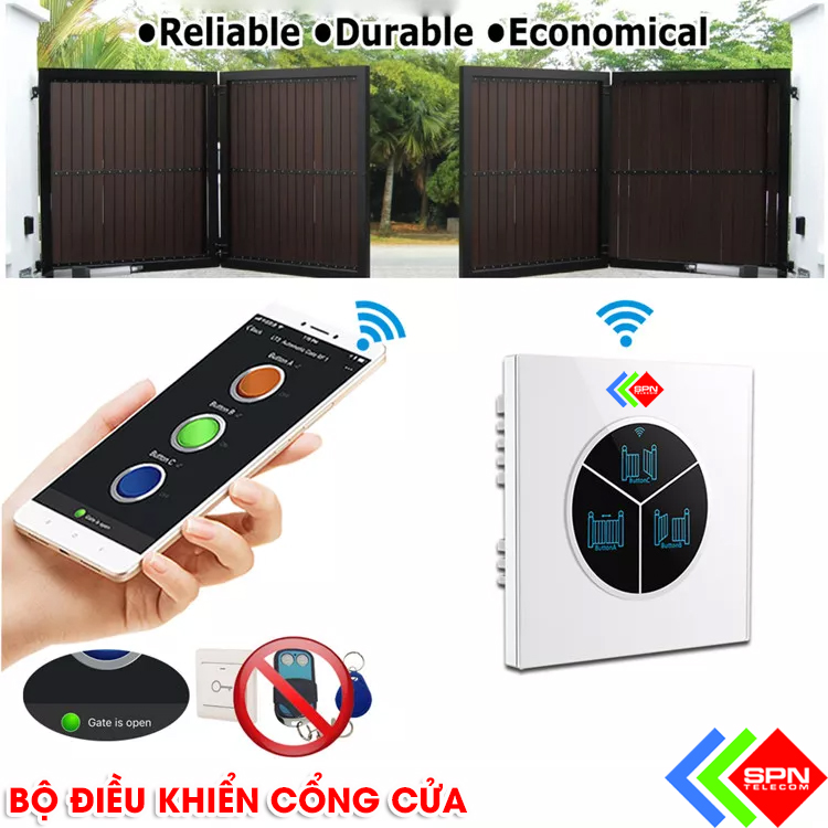 Điều Khiển Đóng Mở Cửa Cuốn Bằng Điện Thoại Thông Minh