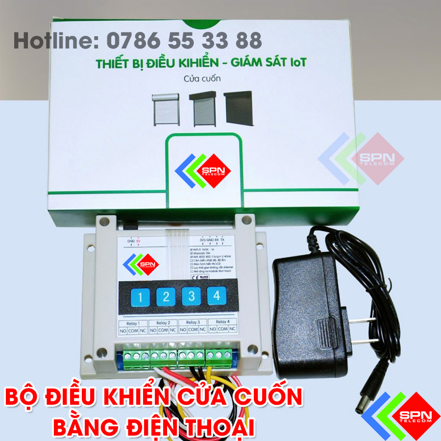 Điều Khiển Đóng Mở Cửa Cuốn Bằng Điện Thoại Thông Minh