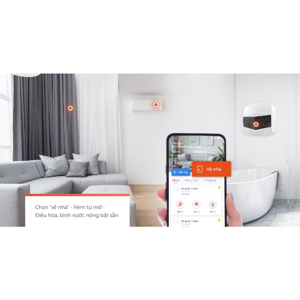 Động cơ rèm thông minh VCONNEX Wifi motor lực kéo 2N 55 kg theo dõi điều khiển đóng mở từ xa trên điện thoại