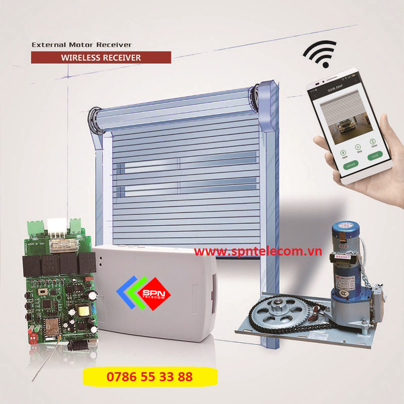 Điều Khiển Đóng Mở Cửa Cuốn Bằng Điện Thoại Thông Minh